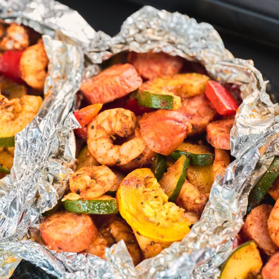 Cajun Shrimp And Sausage Vegetable - Recipe photo by lowcarbspark