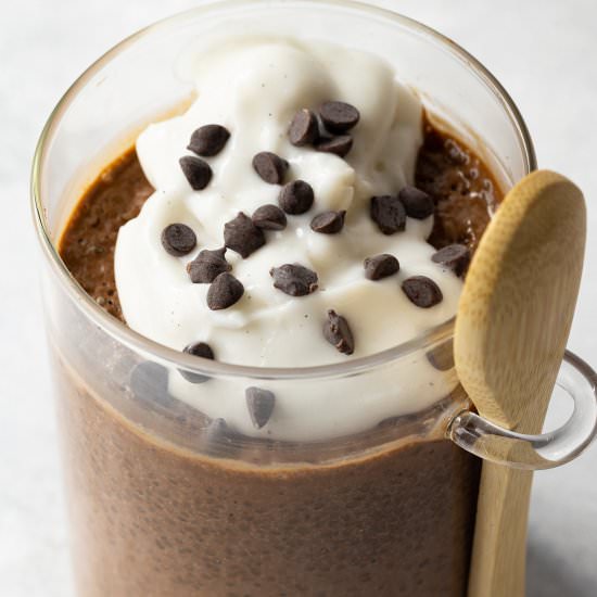 Chocolate PB Chia Pudding - Recipe photo by Zardyplants