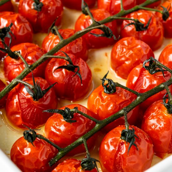Roasted Tomatoes on the Vine - Recipe photo by freshapron