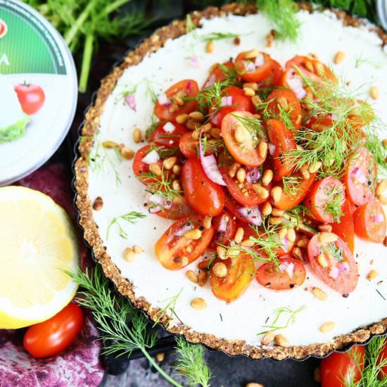 Keto Ricotta Tomato Tart - Recipe photo by angiesrecipes