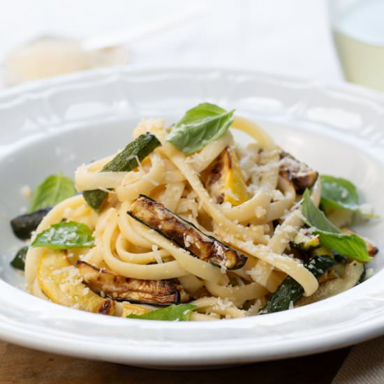 Zucchini & Pasta Lightened-Up - Recipe photo by a zest for life