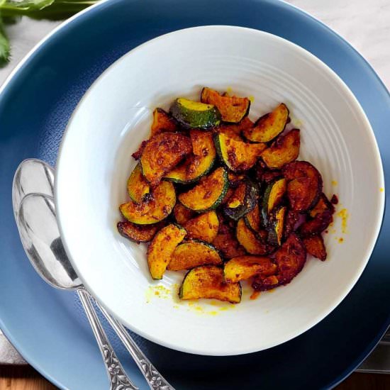 10-Minute Indian Zucchini Stir Fry - Recipe photo by livingsmartandhealthy