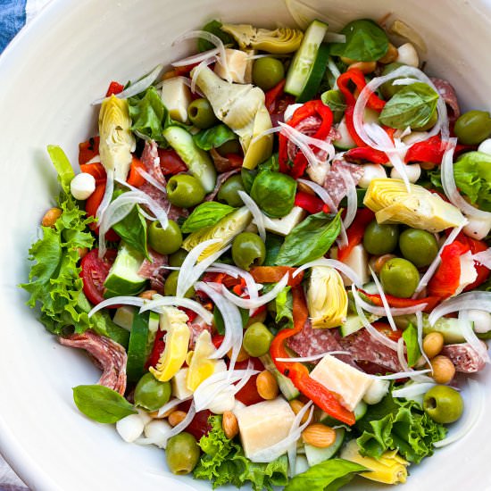 BEST Antipasto Salad - Recipe photo by Tastefully Grace