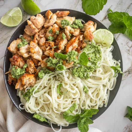Thai Basil Cashew Pesto with… - Recipe photo by ThePypersKitchen