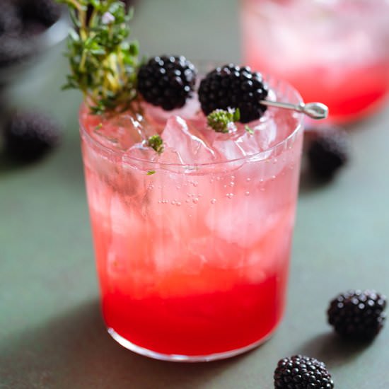 Blackberry Mocktail - Recipe photo by thehealthfulideas