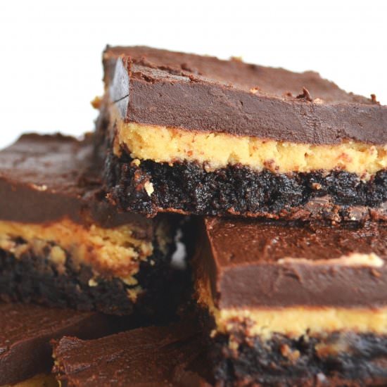 Peanut Butter Truffle Brownies - Recipe photo by Jennyblogs