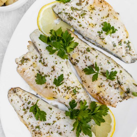 Air Fryer Sea Bass Fillets - Recipe photo by The Real Food Geek