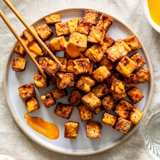 Super Crispy Air Fryer Tofu - Recipe photo by Jagrutis Cooking Odyssey