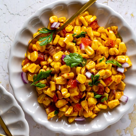 Corn Chaat (Masala Corn) - Recipe photo by Jagrutis Cooking Odyssey