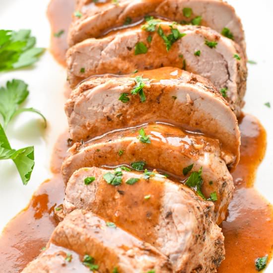 Caribbean Jerk-Style Pork Loin - Recipe photo by goodnomshoney