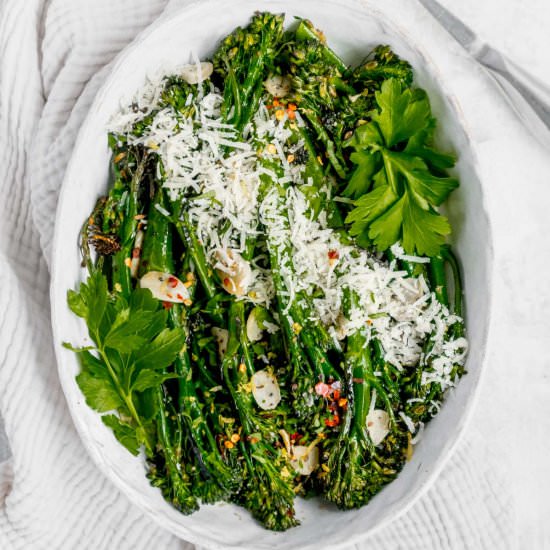 Roasted Tenderstem Broccoli - Recipe photo by The Real Food Geek