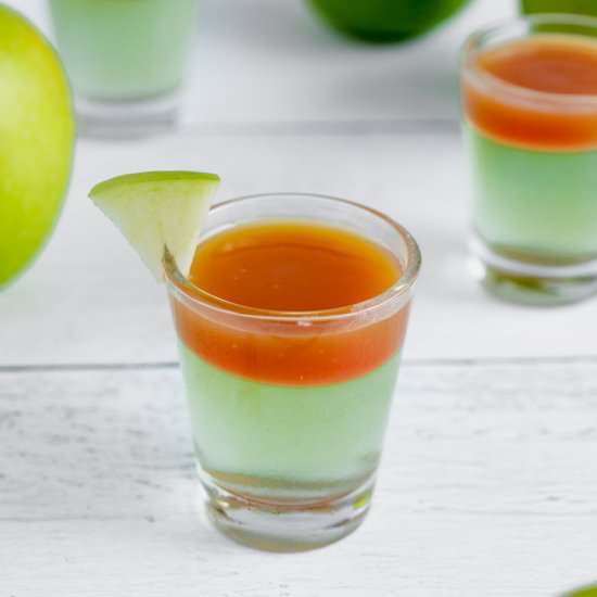 Apple Caramel Jello Shots - Recipe photo by fitandfull