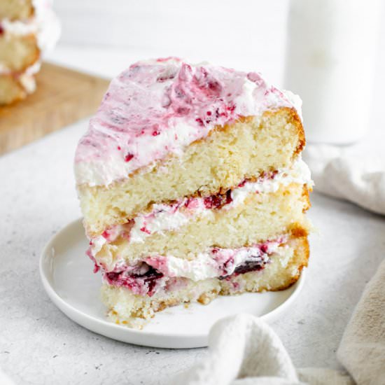 White Forest Cake - Recipe photo by fitandfull