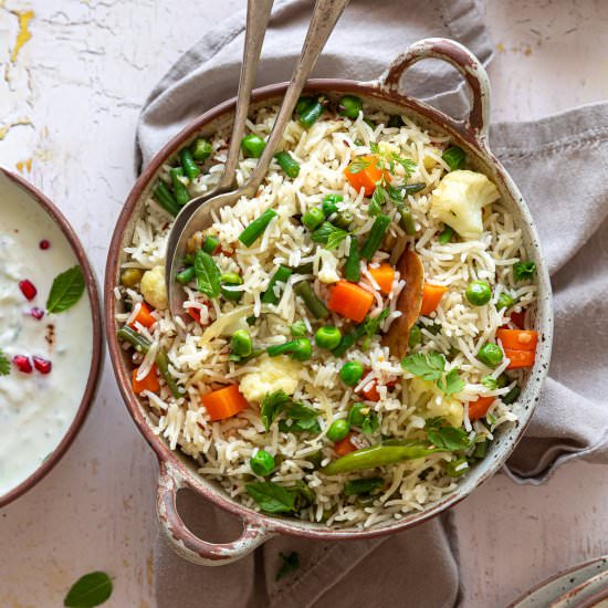 Vegetable Pulao Recipe - Recipe photo by Jagrutis Cooking Odyssey