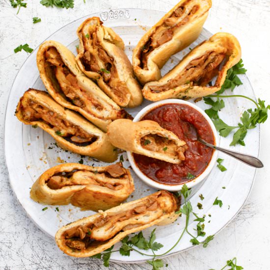Jackfruit Stromboli - Recipe photo by theflexitarian