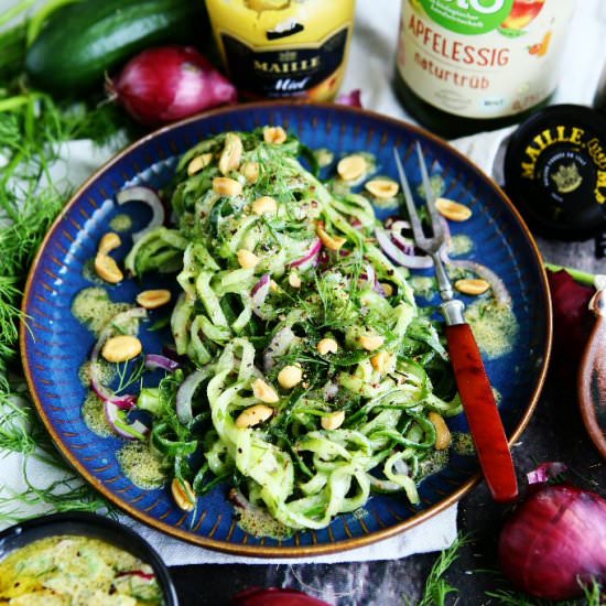Cucumber Spaghetti Salad with Dill - Recipe photo by angiesrecipes