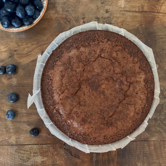 Classic Swedish Kladdkaka - Recipe photo by thespeltkitchen