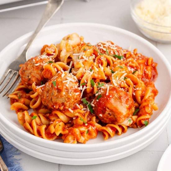 Meatball Casserole - Recipe photo by HeavenlyHomeCooking