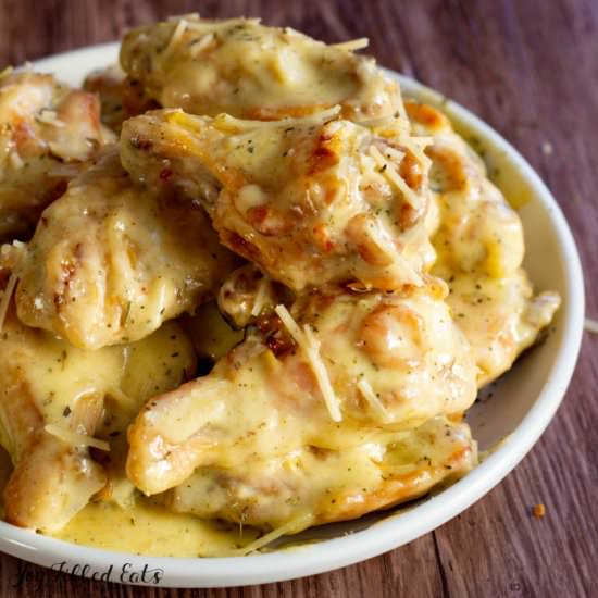 Parmesan Garlic Sauce - Recipe photo by Joy Filled Eats