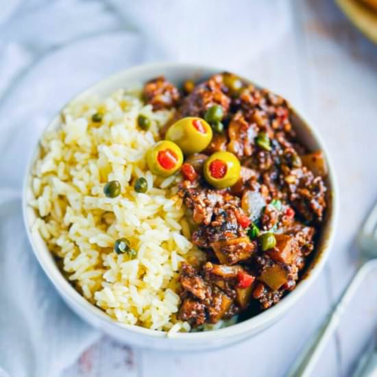 Vegan Picadillo (Cuban Inspired) - Recipe photo by Regi Pearce