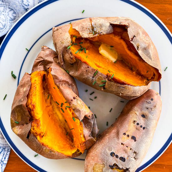 How to Bake Sweet Potato Perfectly - Recipe photo by Tastefully Grace