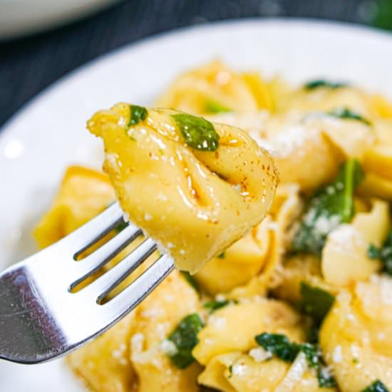 Tortellini Pasta with Brown Butter - Recipe photo by MyLifeCookbook