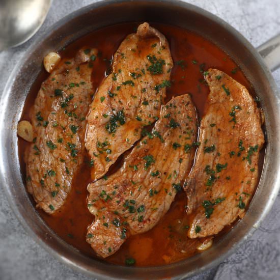 Easy pork steaks - Recipe photo by Food From Portugal