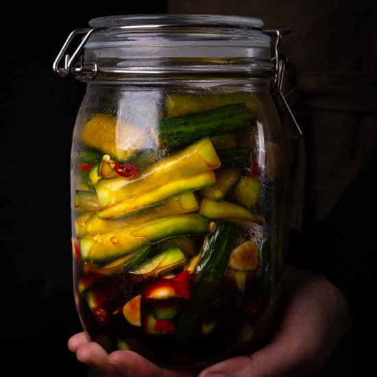 Asian pickled cucumbers - Recipe photo by cookingwithlei