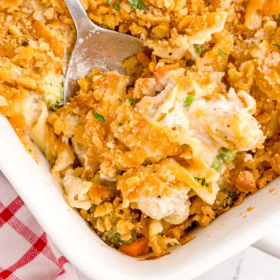 Chicken Noodle Casserole - Recipe photo by theforkedspoon