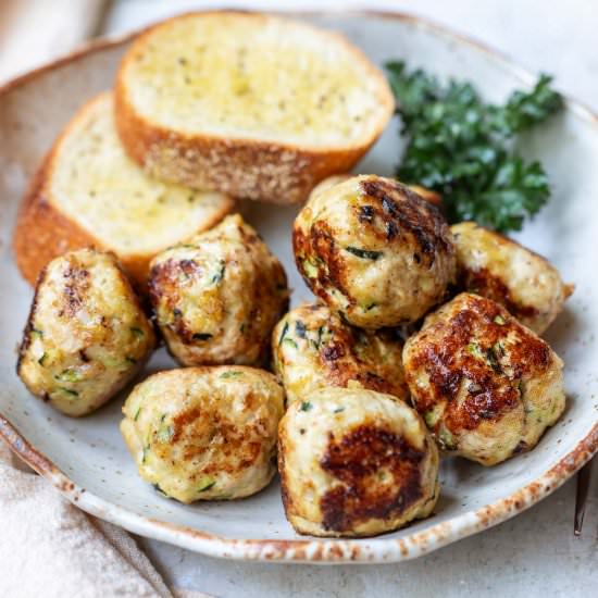 Turkey Zucchini Meatballs - Recipe photo by Chef Molly