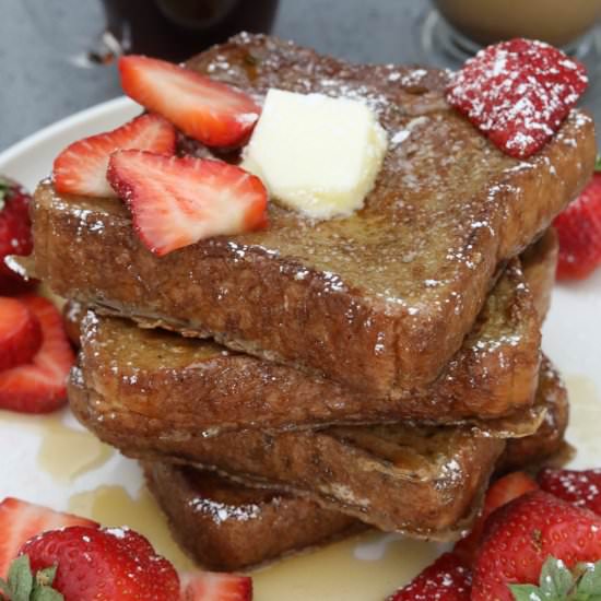 Bourbon and Espresso French Toast - Recipe photo by ManMeetsOven