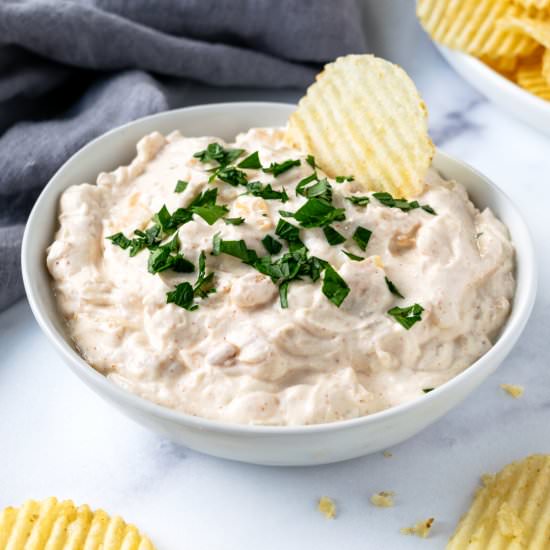 Greek Yogurt French Onion Dip - Recipe photo by freshapron