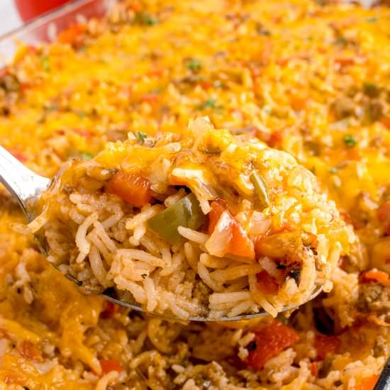Stuffed Pepper Casserole - Recipe photo by Flavor Mosaic