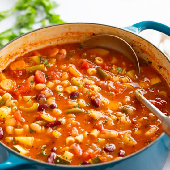 Minestrone Soup - Recipe photo by TheCozyCook