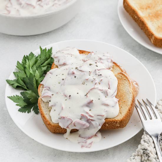 Chipped Beef Gravy on Toast - Recipe photo by grandbabycakes