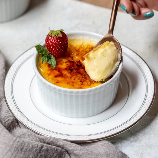 Vanilla Crème Brûlée - Recipe photo by Chef Molly