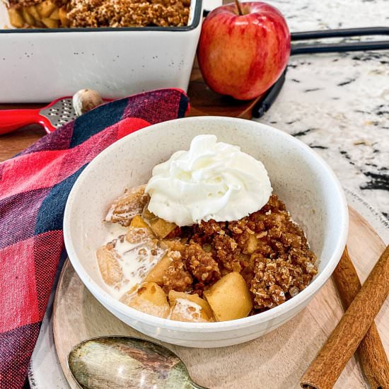 Easy Old Fashioned Apple Crisp - Recipe photo by Encharted Cook