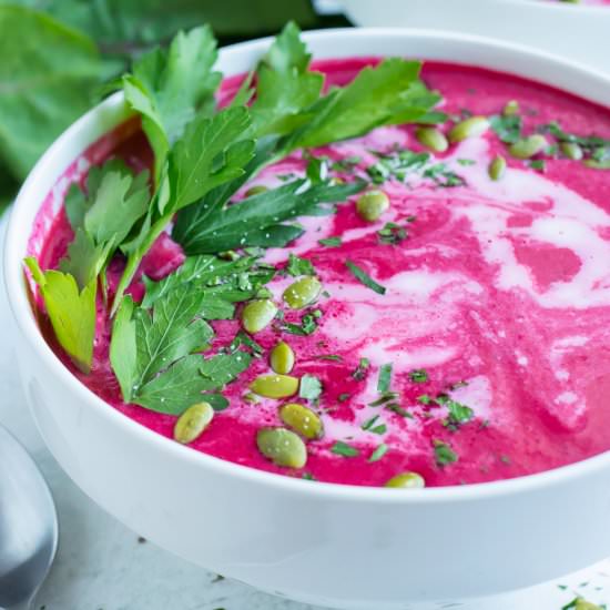 Beet Soup - Recipe photo by EvolvingTable