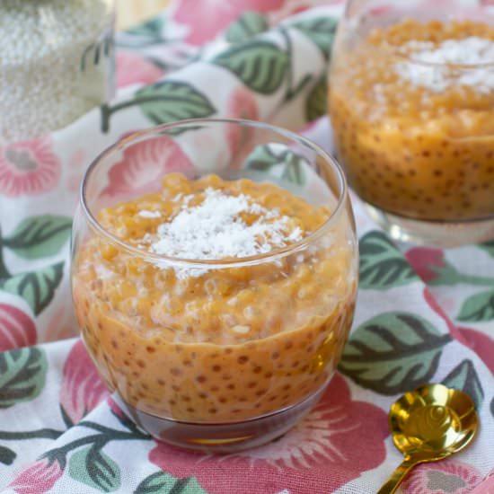 Pumpkin pudding - Recipe photo by mecooks.com