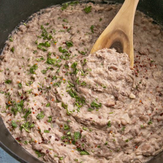 Homemade Refried Beans - Recipe photo by ChiliPepperMadness