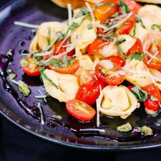 Tortellini Caprese - Recipe photo by Vibrant Occasions