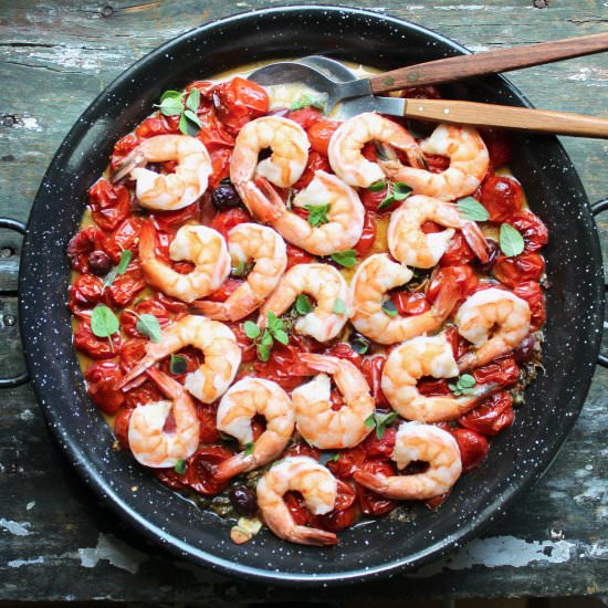 Shrimp Puttanesca - Recipe photo by the good eats co