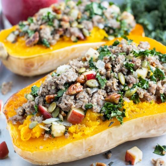 Stuffed Butternut Squash - Recipe photo by EvolvingTable