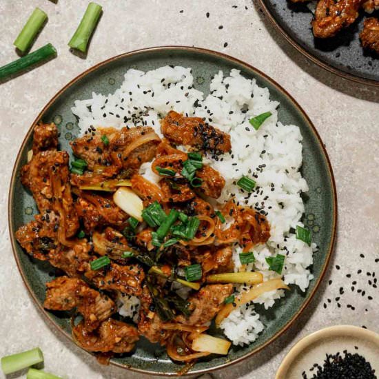 Mongolian Lamb - Recipe photo by Went Here 8 This
