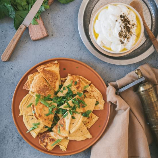 Chickpea Flour Galette Recipe - Recipe photo by zesttangerine