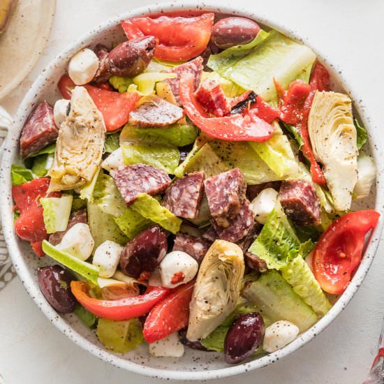 Antipasto Salad - Recipe photo by nourishandfete