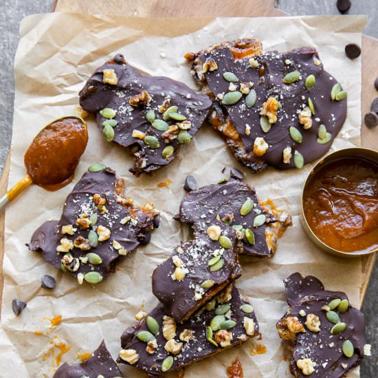 Pumpkin Butter Date Bark - Recipe photo by Jar Of Lemons