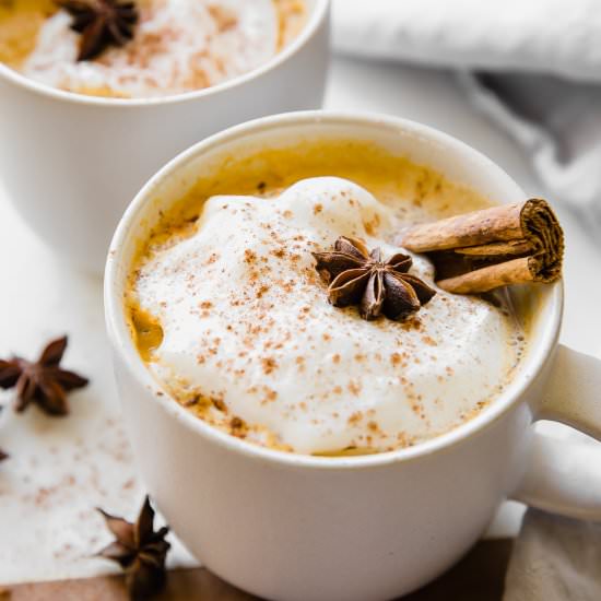 Pumpkin Spice Chai Latte - Recipe photo by Jar Of Lemons