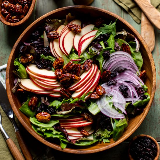 Apple Salad with Feta Dressing - Recipe photo by Savingroomfordessert
