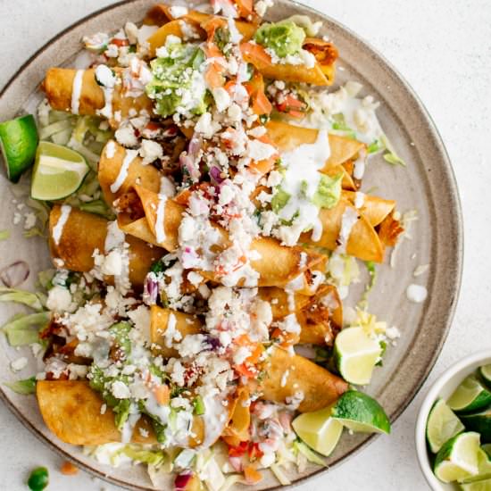 Chicken Flautas - Recipe photo by theforkedspoon